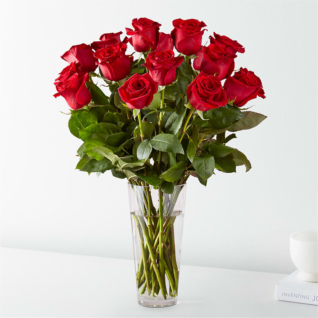 Long Stem Red Rose Bouquet – Flowers In Spring Llc, Lynchburg VA