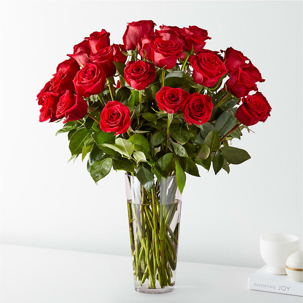 Long Stem Red Rose Bouquet – Flowers In Spring Llc, Lynchburg VA