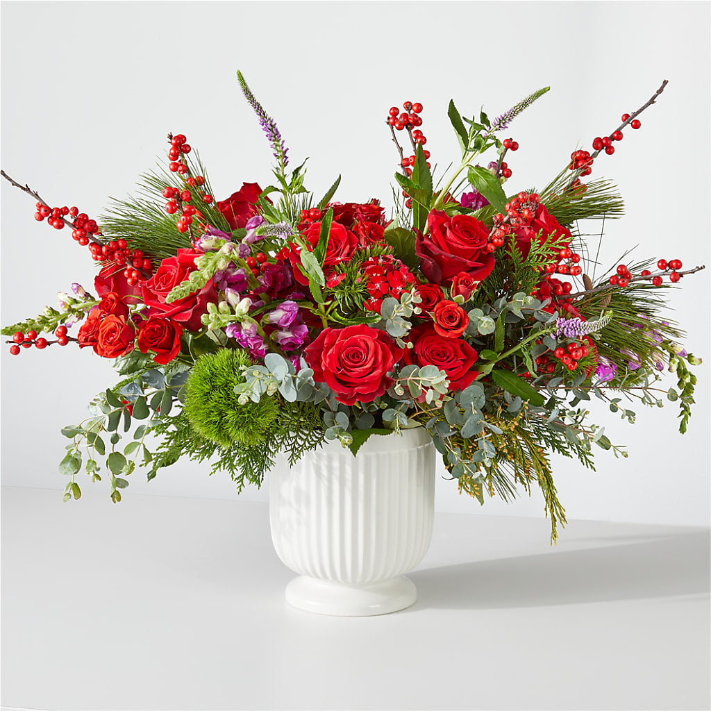 Big Red Bow Bouquet – Flowers In Spring Llc, Lynchburg VA