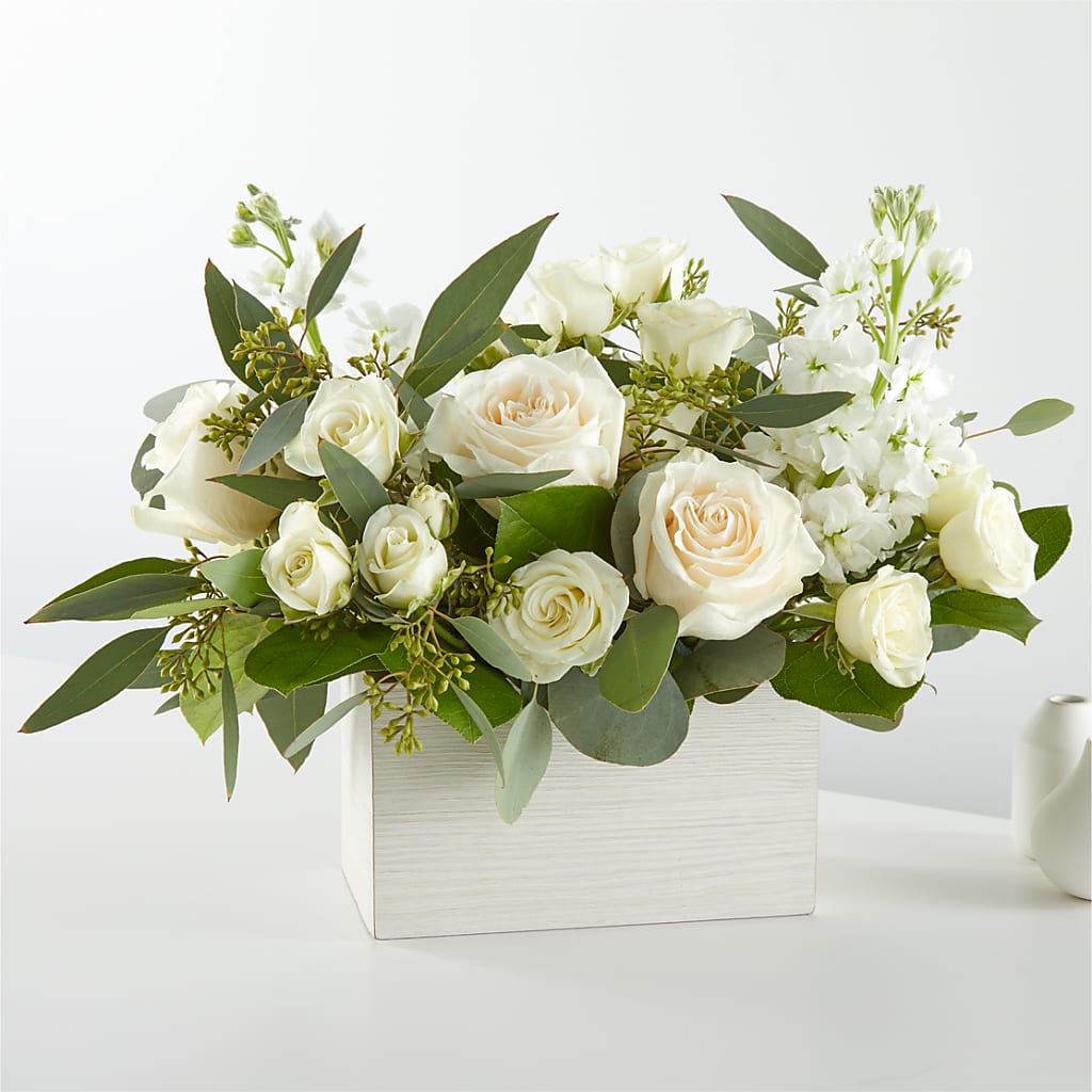 Fresh Linen Box Bouquet – Flowers In Spring Llc, Lynchburg VA