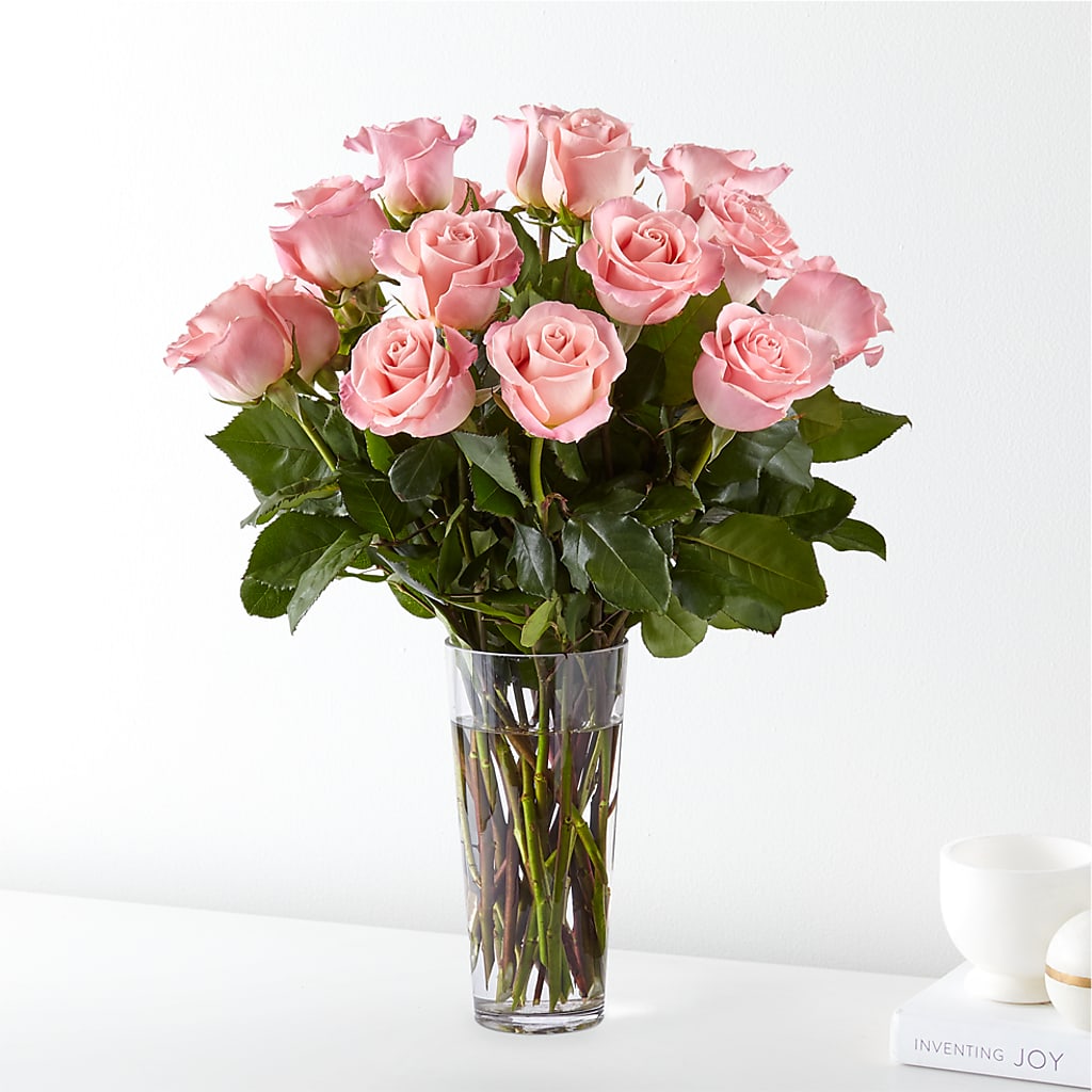 Long Stem Pink Rose Bouquet – Flowers In Spring Llc, Lynchburg VA