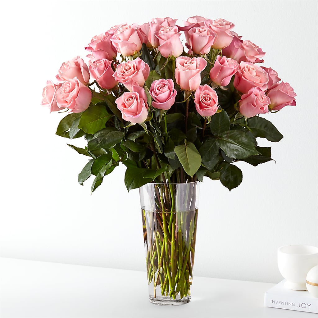Long Stem Pink Rose Bouquet – Flowers In Spring Llc, Lynchburg VA