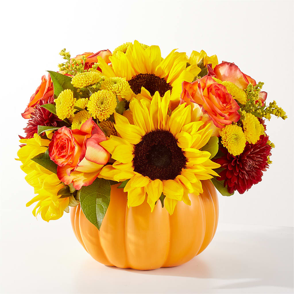 Golden Gourd Pumpkin Bouquet – Flowers In Spring Llc, Lynchburg VA