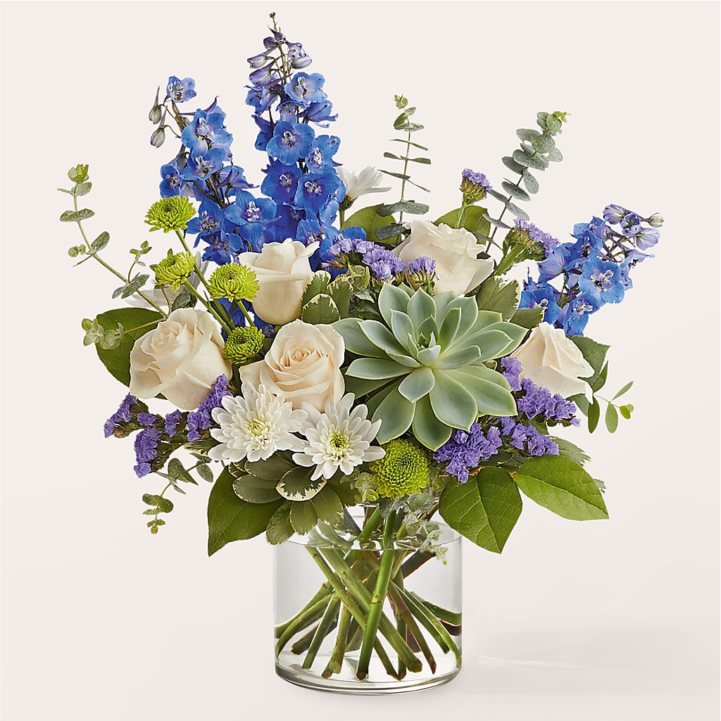 Cerulean Waves Bouquet – Flowers In Spring Llc, Lynchburg VA