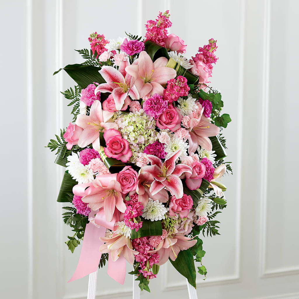 Comforting Standing Spray – Flowers In Spring Llc, Lynchburg VA