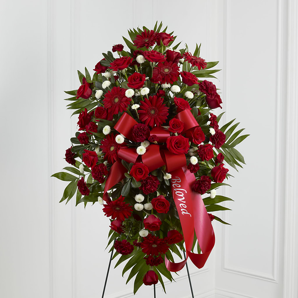 Treasured Memories Standing Spray – Flowers In Spring Llc, Lynchburg VA