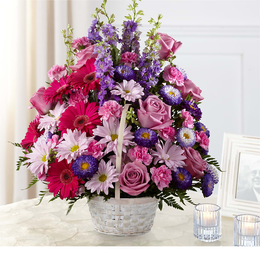 Pastel Peace Basket – Flowers In Spring Llc, Lynchburg VA