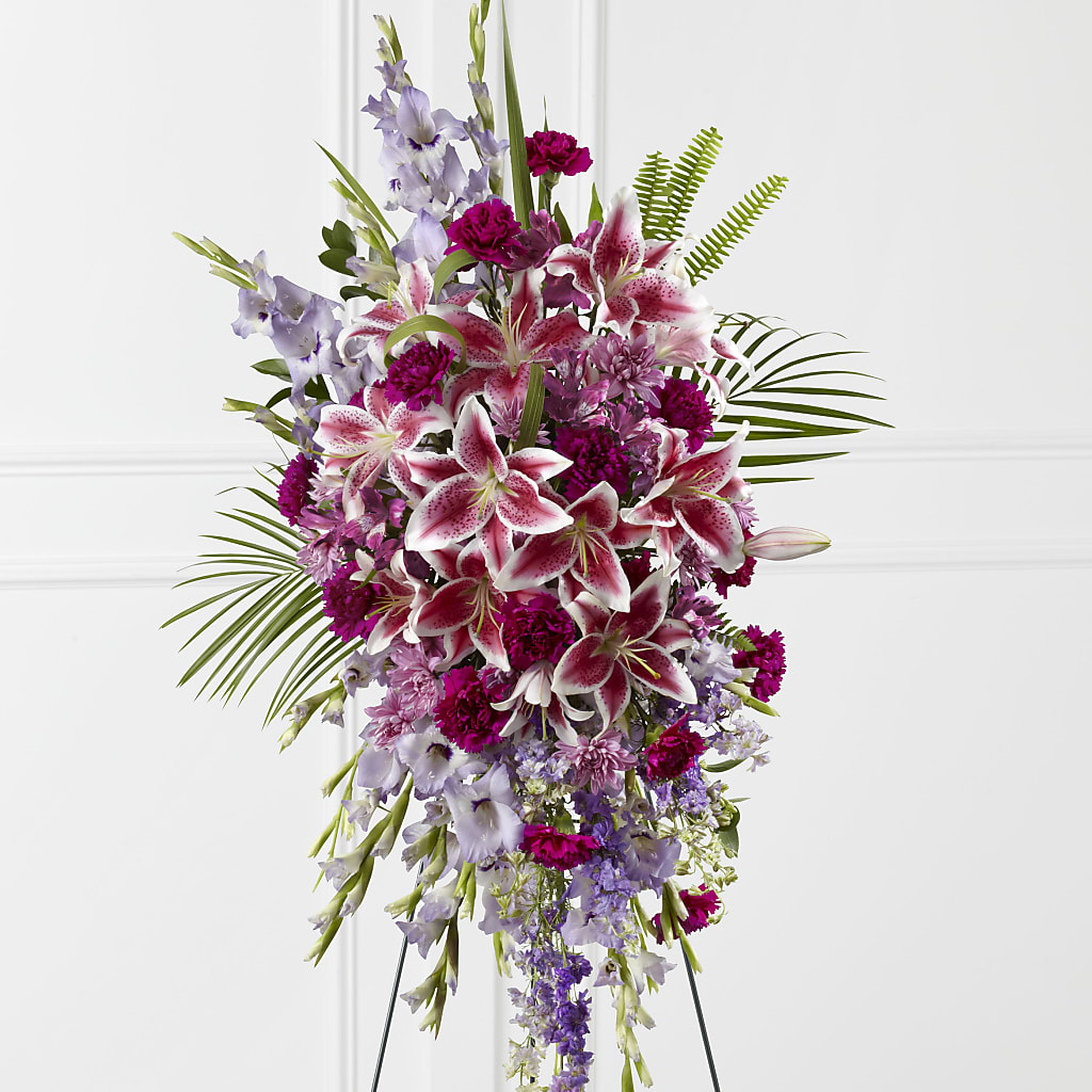 Tender Touch Standing Spray – Flowers In Spring Llc, Lynchburg VA
