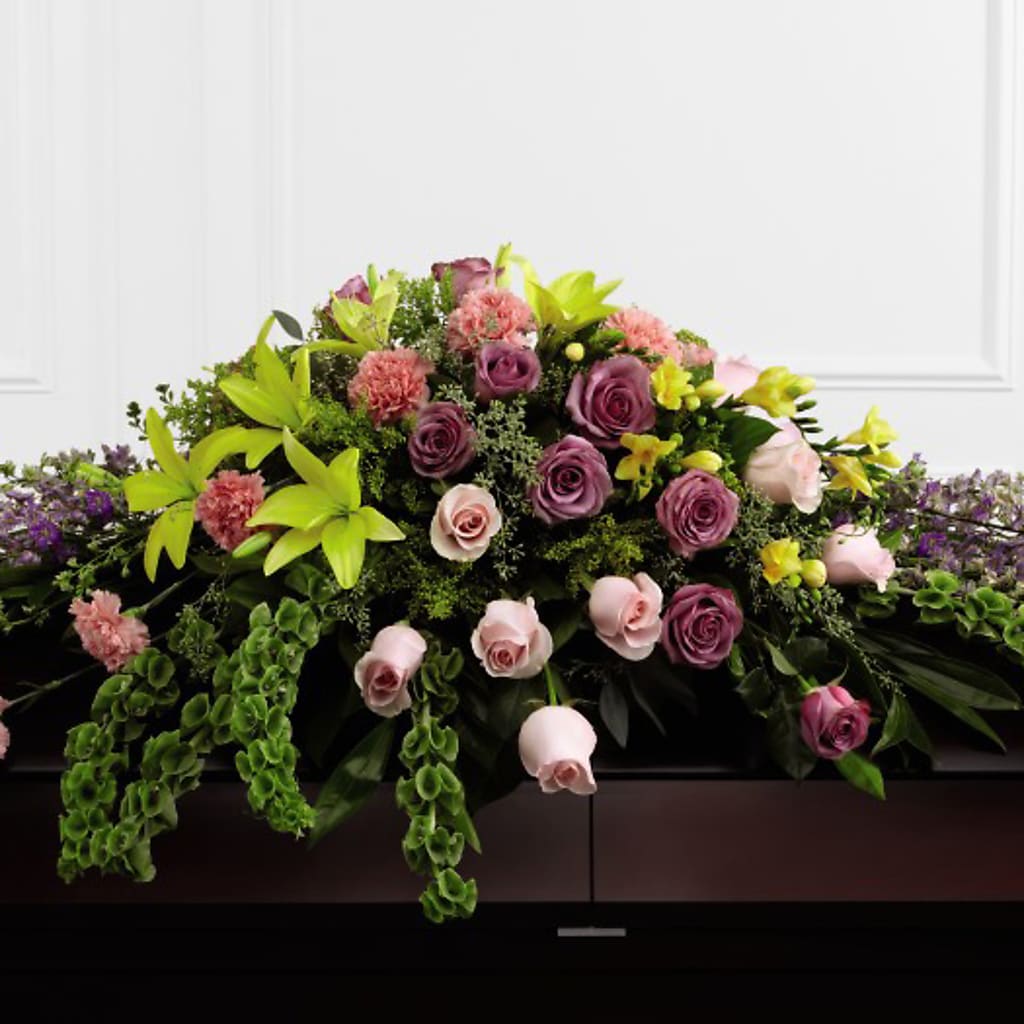 Forever Beloved Casket Spray – Flowers In Spring Llc, Lynchburg VA