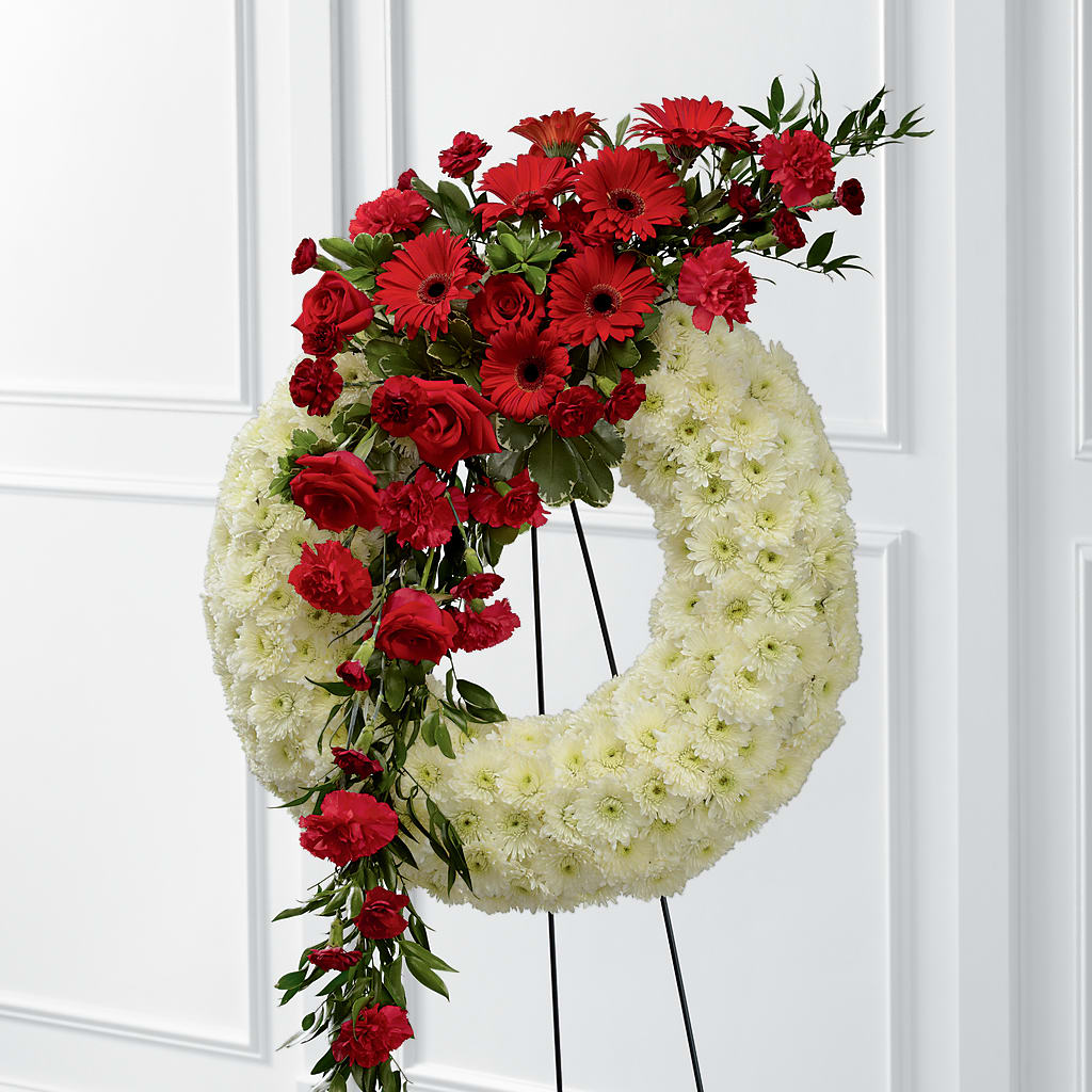 Graceful Tribute Wreath – Flowers In Spring Llc, Lynchburg VA