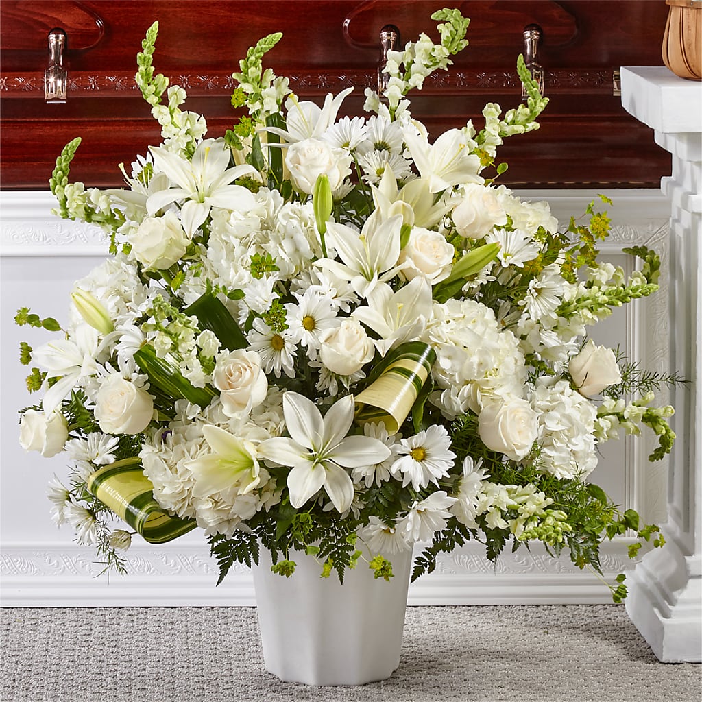 Thoughts of Tranquility Floor Basket – Flowers In Spring Llc, Lynchburg VA