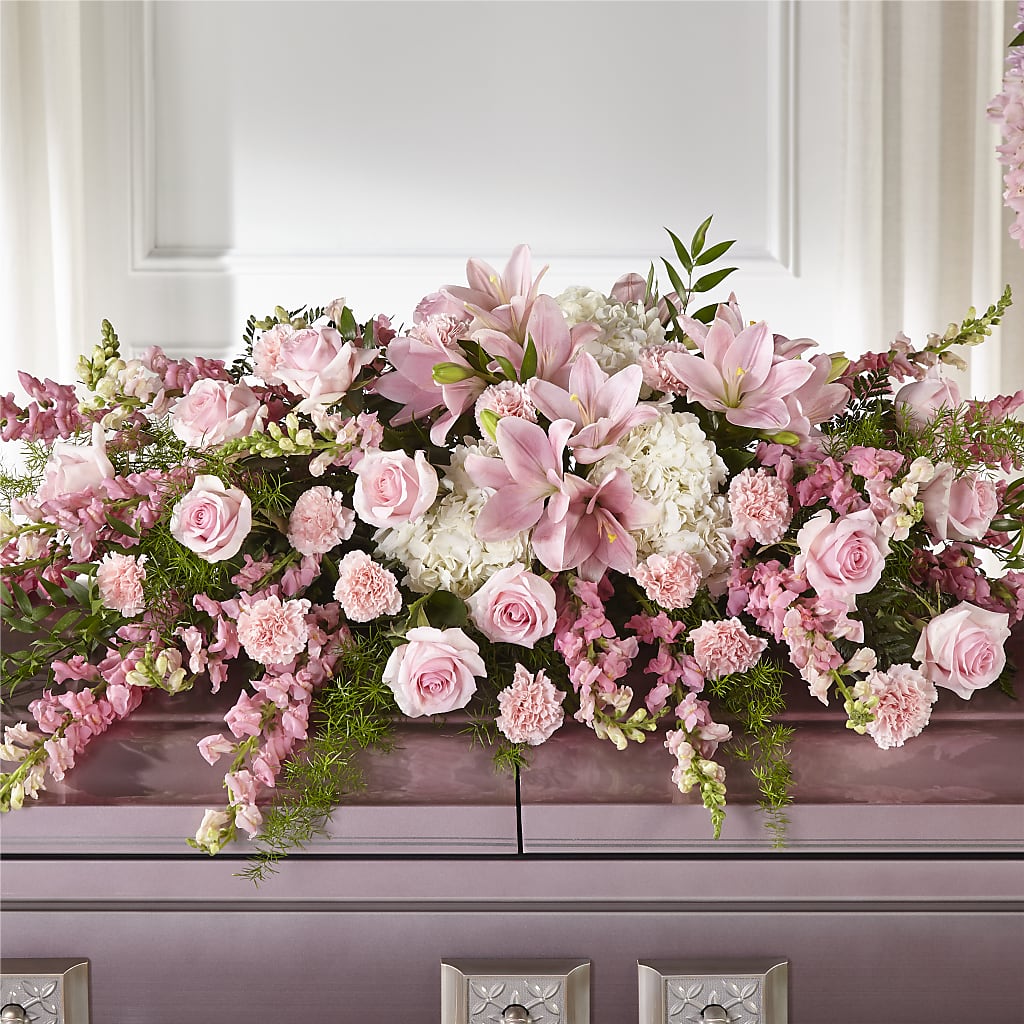 Life & Remembrance Casket Spray – Flowers In Spring Llc, Lynchburg VA
