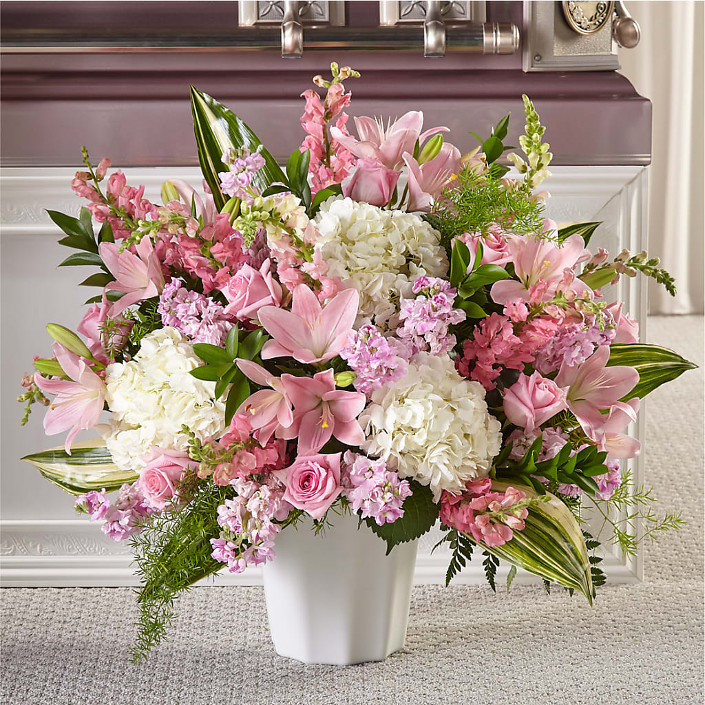 Simply Serene Floor Basket – Flowers In Spring Llc, Lynchburg VA