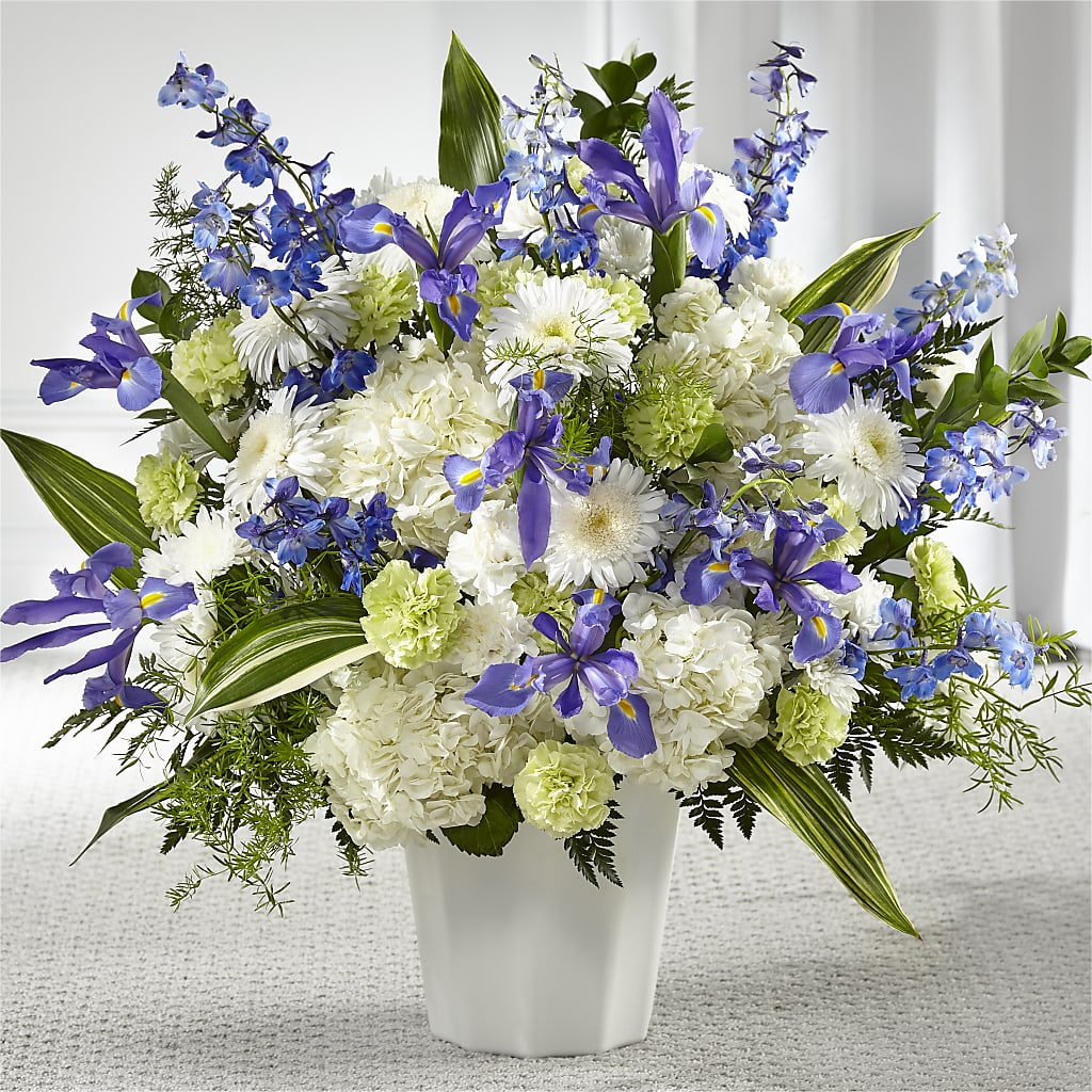 Soft Serenity Floor Basket – Flowers In Spring Llc, Lynchburg VA