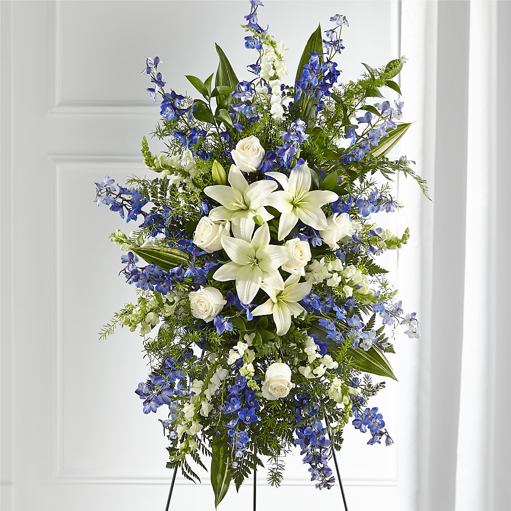 Faithful Friend Standing Spray – Flowers In Spring Llc, Lynchburg VA