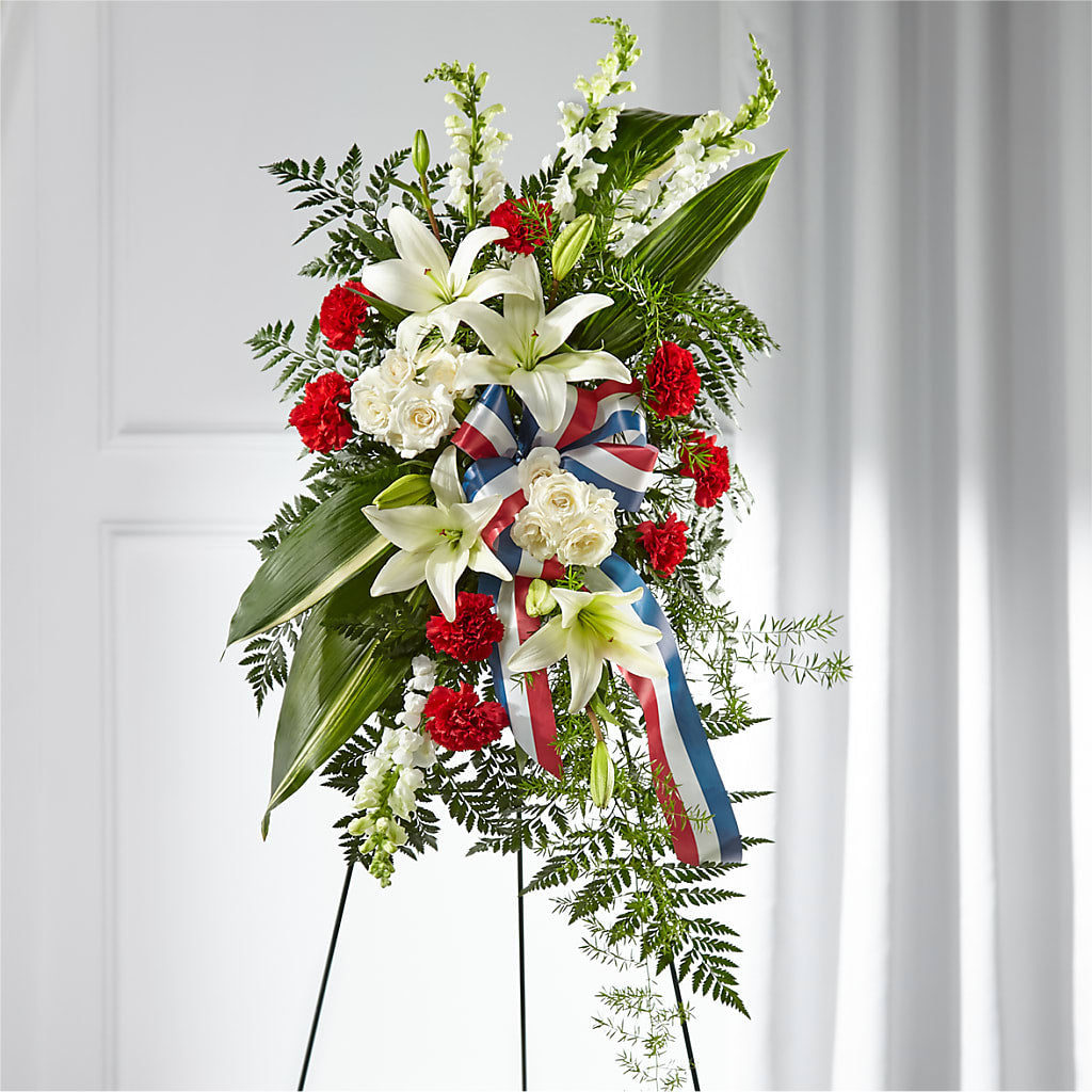 Stars of Life Standing Spray – Flowers In Spring Llc, Lynchburg VA