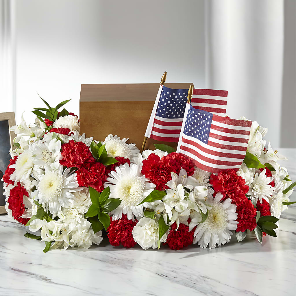 Spirit of Patriotism Cremation Adornment – Flowers In Spring Llc, Lynchburg VA