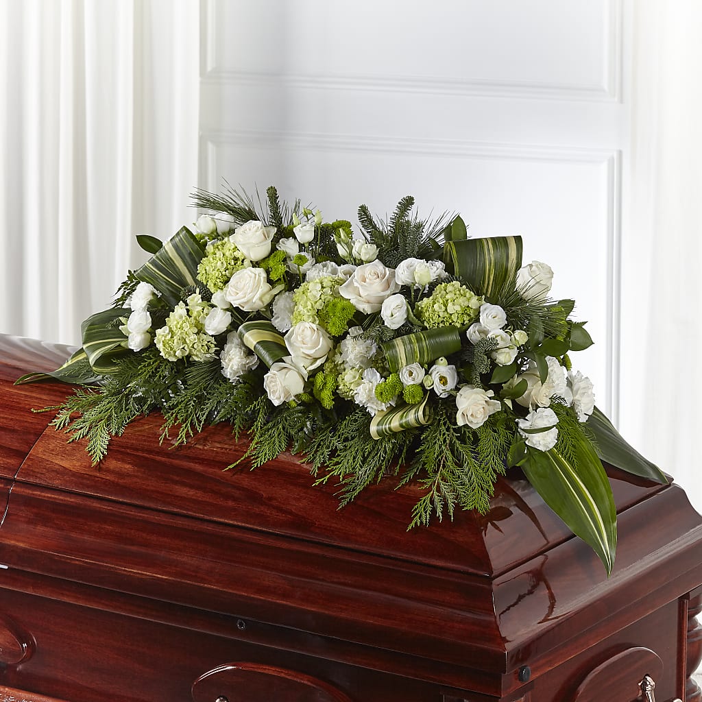 Hopeful Gesture Casket Spray – Flowers In Spring Llc, Lynchburg VA