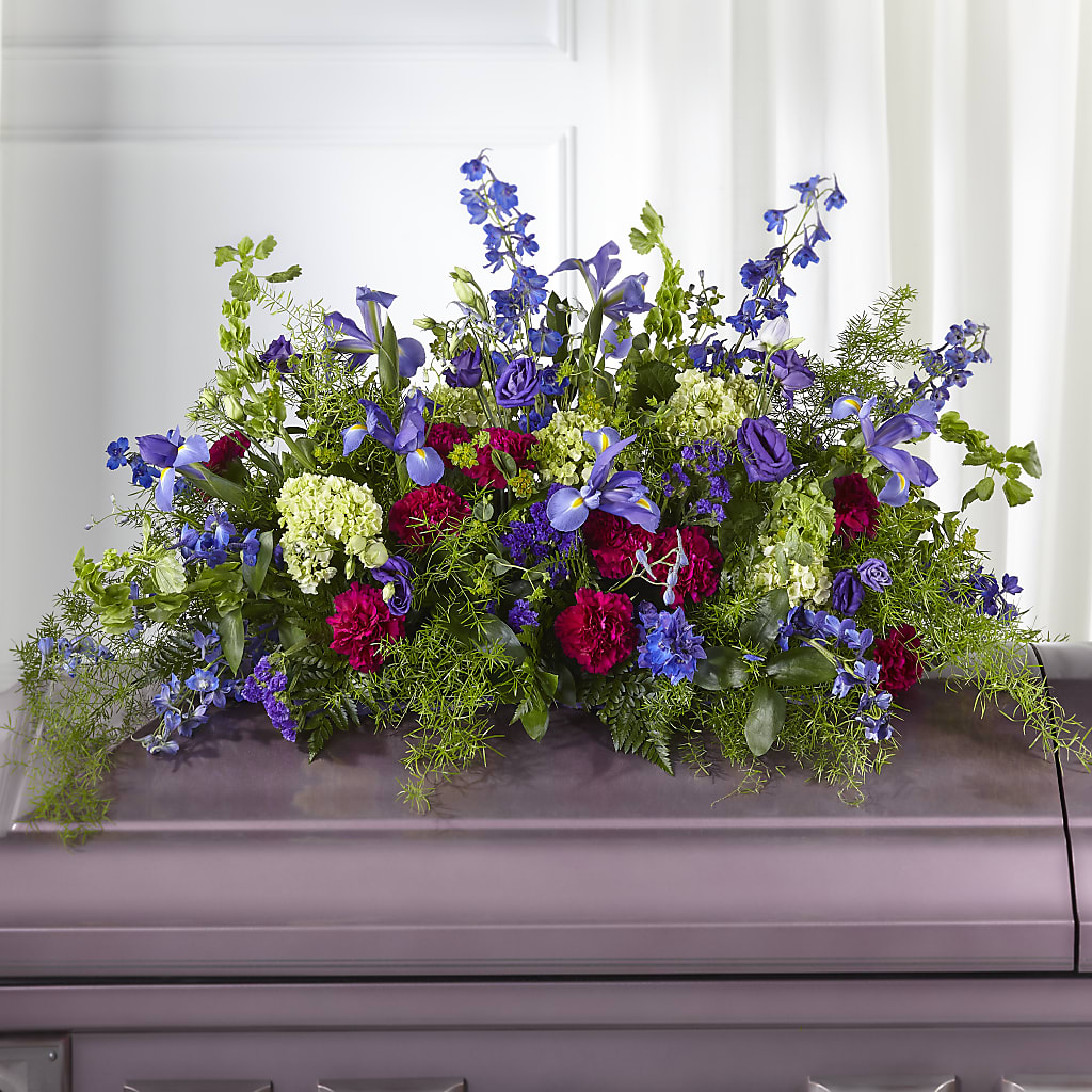 Always Treasured Casket Spray – Flowers In Spring Llc, Lynchburg VA