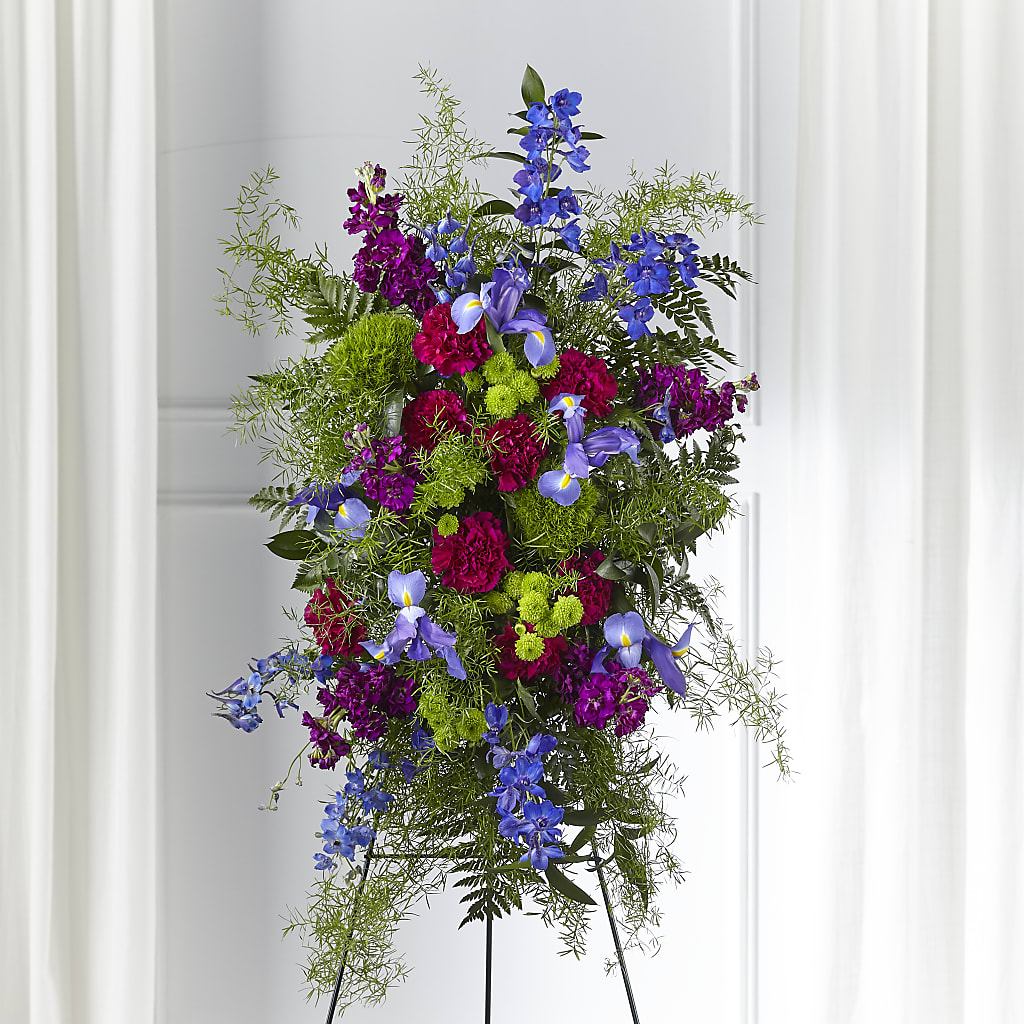 Heavenly Skies Standing Spray – Flowers In Spring Llc, Lynchburg VA