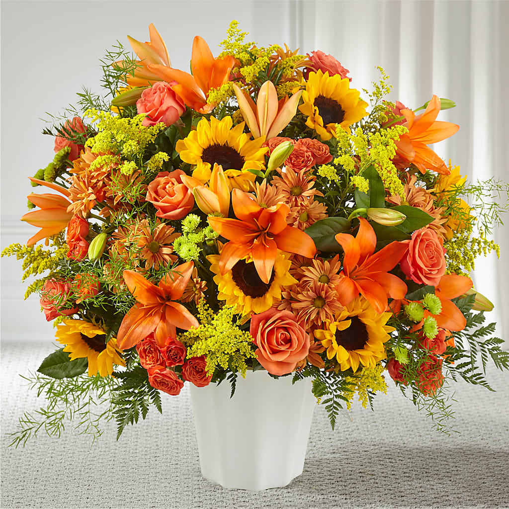 Harvest Thoughts Floor Basket – Flowers In Spring Llc, Lynchburg VA