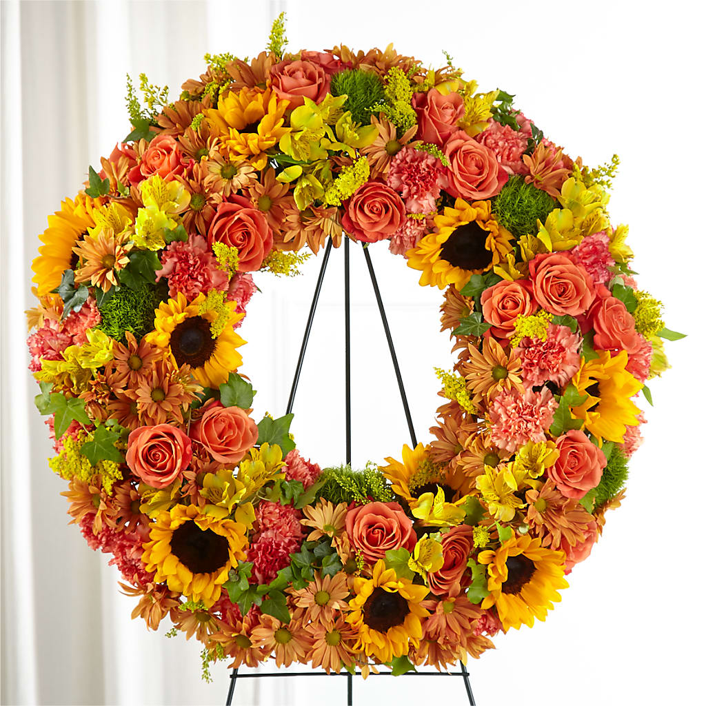Autumnal Memories Wreath (Standard) – Flowers In Spring Llc, Lynchburg VA