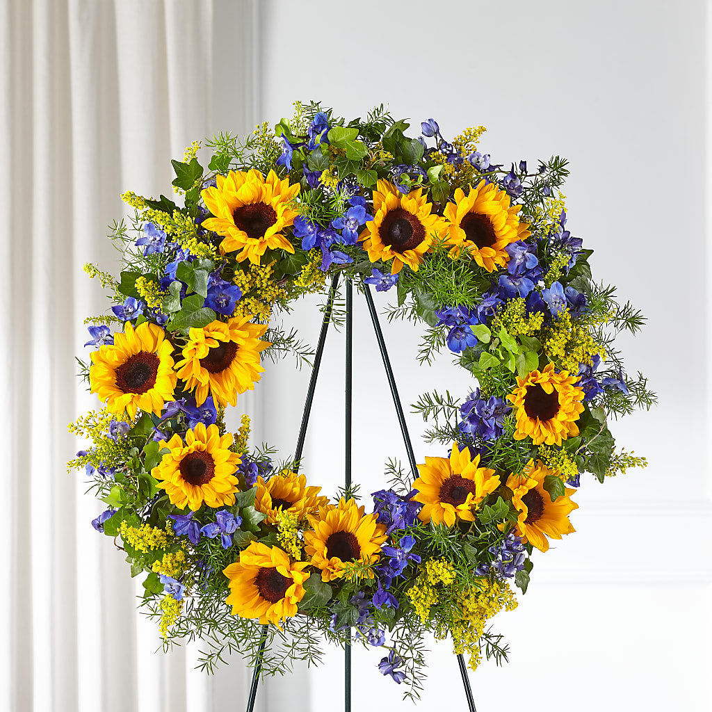 Bright Rays Wreath – Flowers In Spring Llc, Lynchburg VA