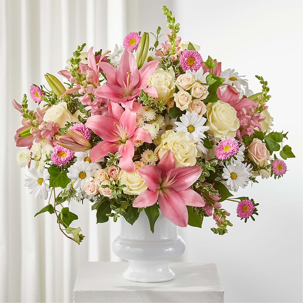Empathetic Blooms Urn Arrangement – Flowers In Spring Llc, Lynchburg VA