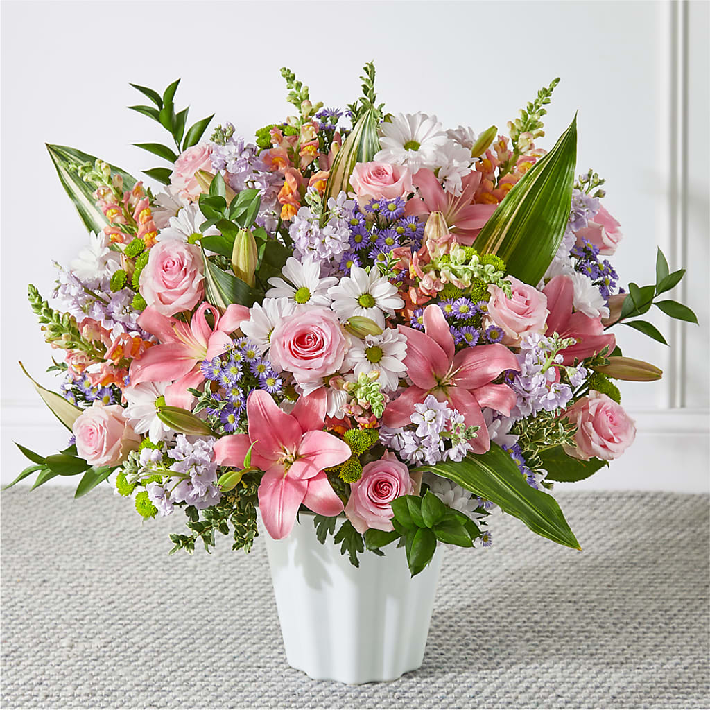 Abundant Compassion Floor Basket – Flowers In Spring Llc, Lynchburg VA