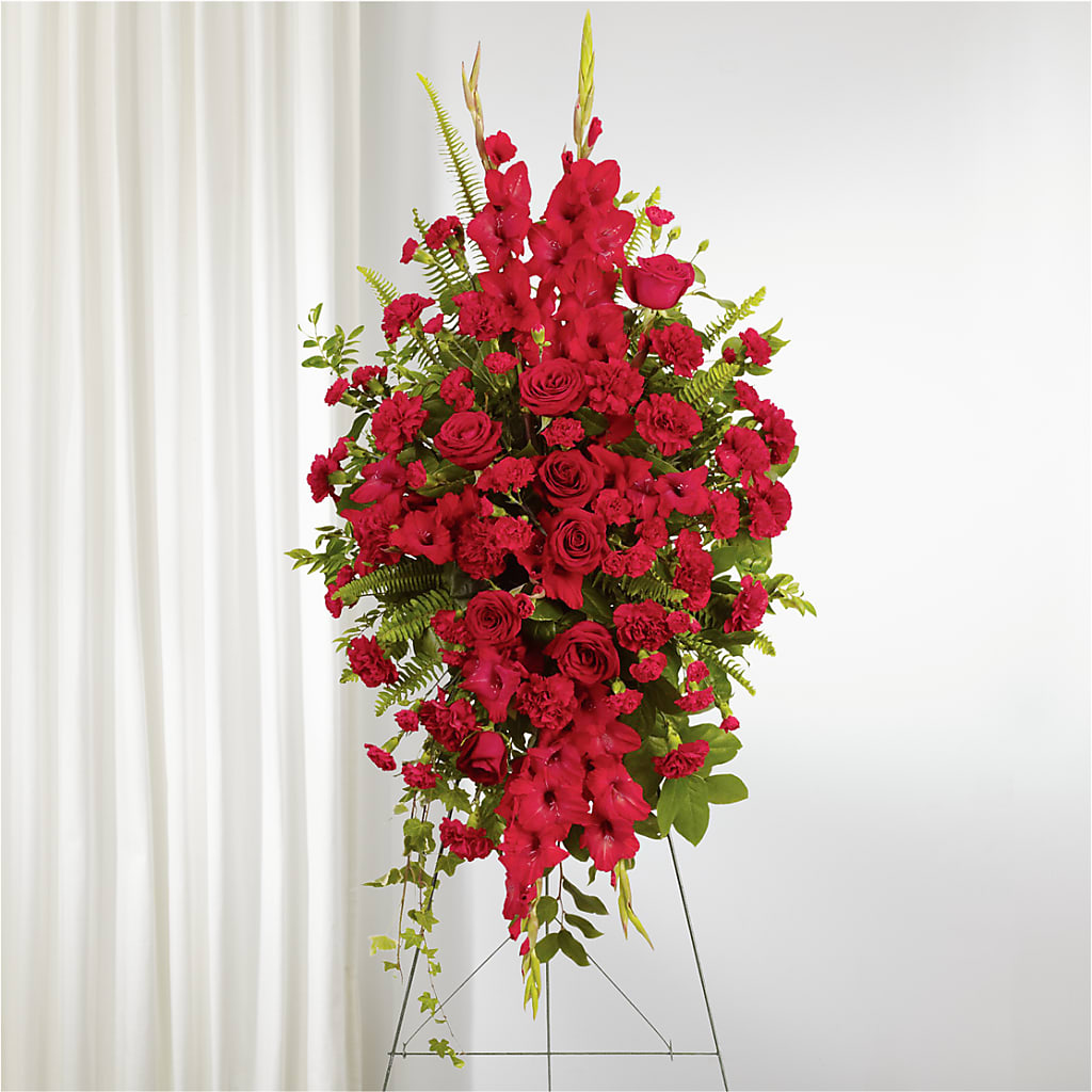 From the Heart Standing Spray – Flowers In Spring Llc, Lynchburg VA