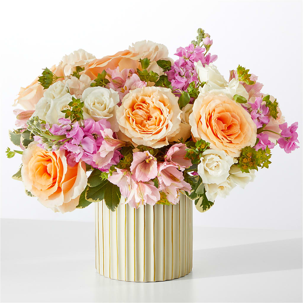 Paradise Bouquet with Ivory Vase – Flowers In Spring Llc, Lynchburg VA