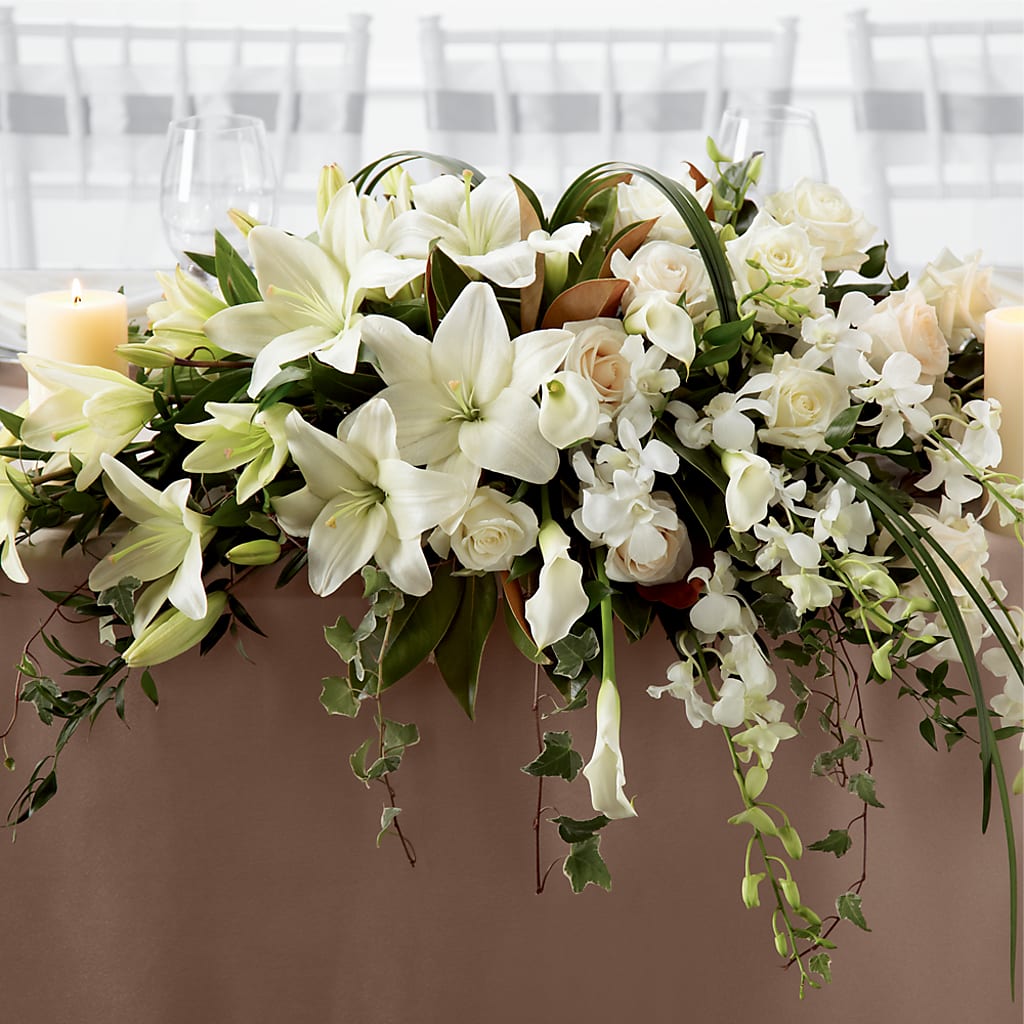White Linen Arrangement – Flowers In Spring Llc, Lynchburg VA