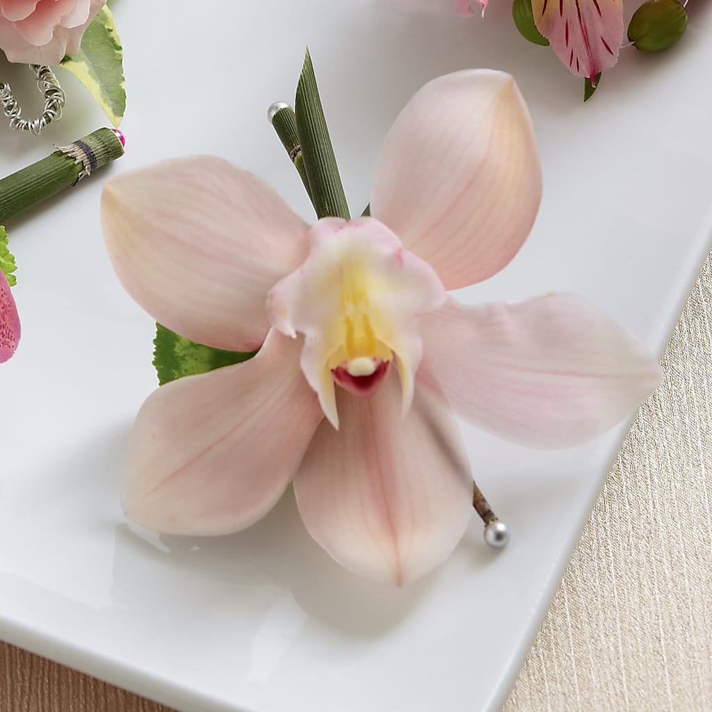 Pink Cymbidium Boutonniere – Flowers In Spring Llc, Lynchburg VA