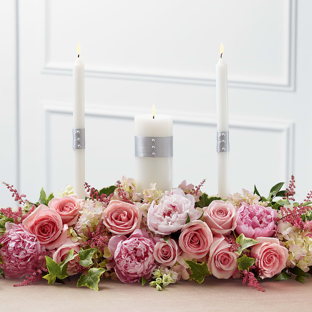 Worldwide Romance Unity Candle Arrangement – Flowers In Spring Llc, Lynchburg VA