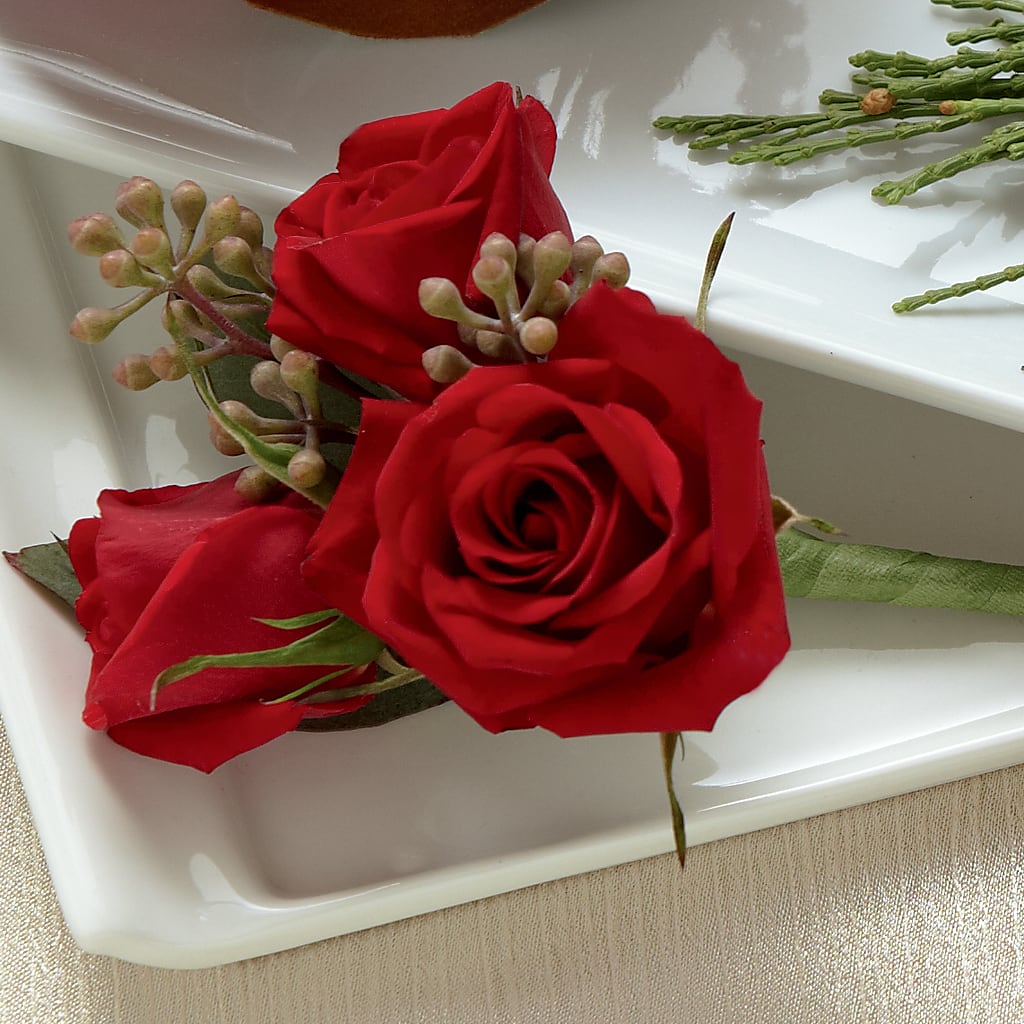 Red Spray Rose Boutonniere – Flowers In Spring Llc, Lynchburg VA