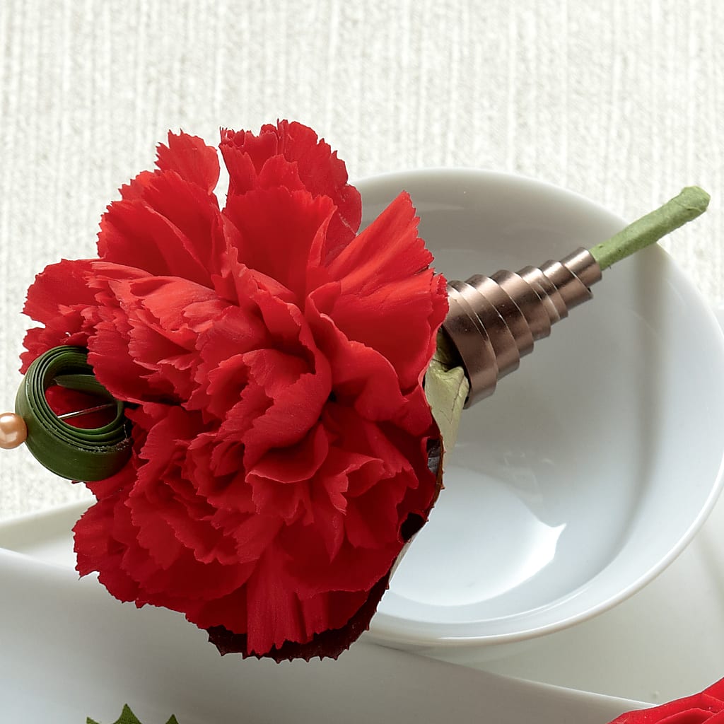 Red Carnation Boutonniere – Flowers In Spring Llc, Lynchburg VA