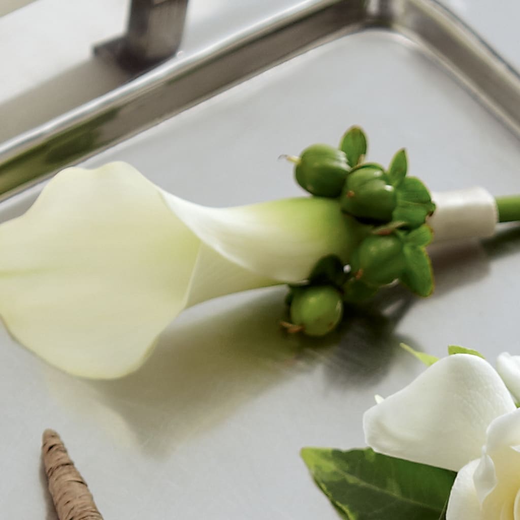 White Calla Boutonniere – Flowers In Spring Llc, Lynchburg VA