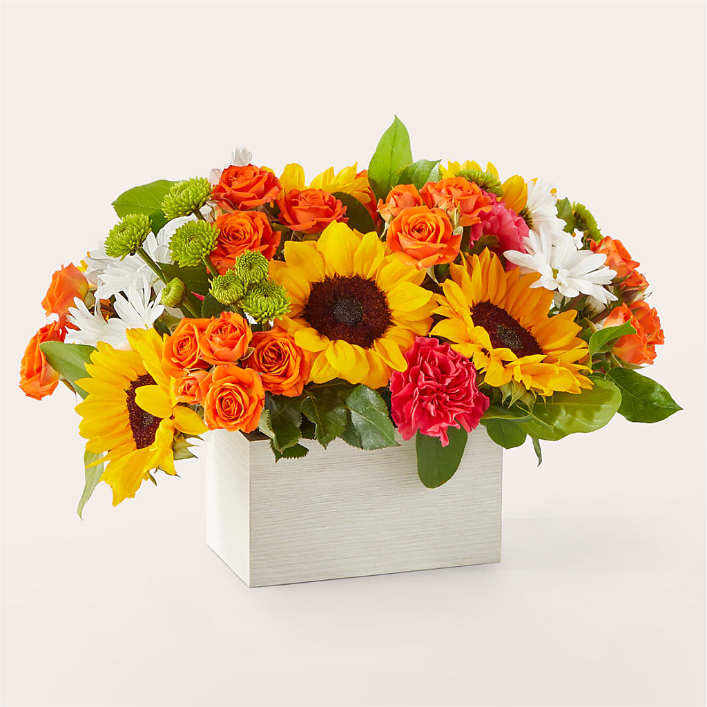 Sun-drenched Blooms Box Bouquet –  Flowers In Spring Llc, Lynchburg VA