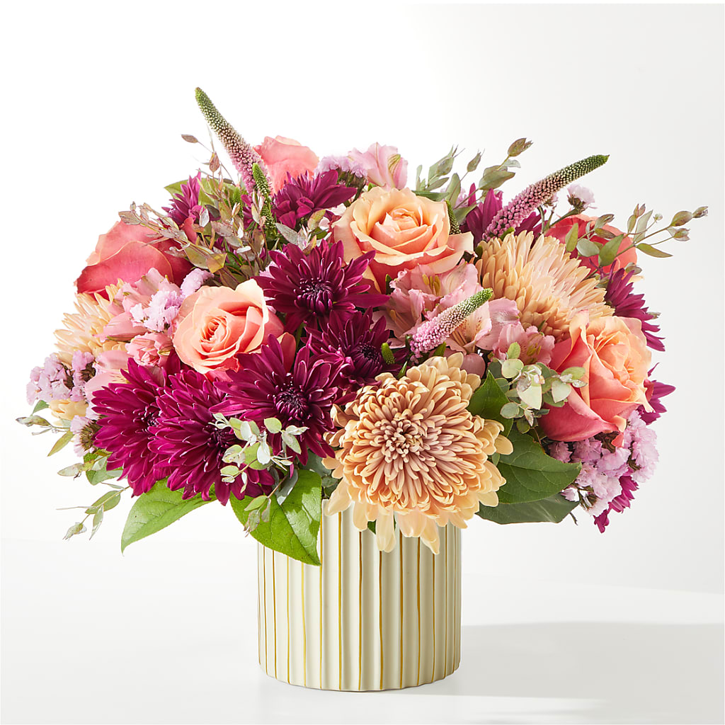 Berry Cobbler Bouquet with Ivory Vase –  Flowers In Spring Llc, Lynchburg VA